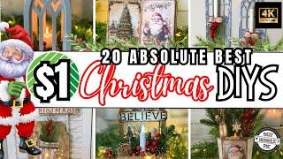 All The Inspiration You Need! 20 MUST SEE Dollar Tree CHRISTMAS DIY CRAFTS YOU’LL WANT TO MAKE!