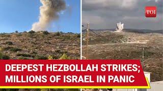 Hezbollah Strikes 100 Km Deep Inside Israel, West Bank; 165 Rockets Hit Israeli Towns, Settlements