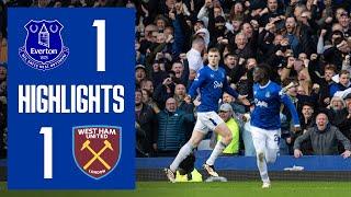 EXTENDED HIGHLIGHTS | Everton 1-1 West Ham