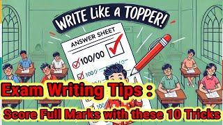 10 Tips to Write Exam Like Topper| How to Write Answers to Score Full Marks #boardexam2025