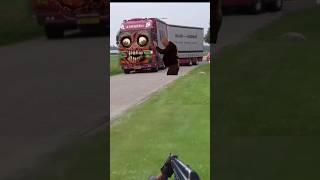 AmazingTRUCK TRONTON FUSO ZOMBIETruk Oleng, Truck Zombie #dumptruck #zombiesurvival #shorts