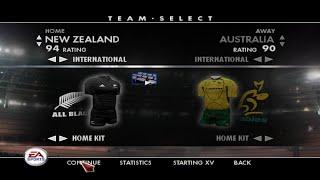 EA Sports Rugby 08 New Zealand All Blacks vs Australia Wallabies