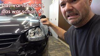 Auf einmal war das so... Golf5 Unfall was sonst