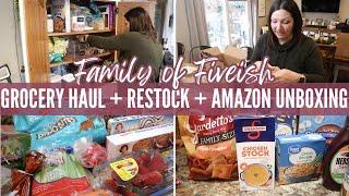 WEEKLY GROCERY HAUL | RESTOCK WITH ME | UNBOX AMAZON WITH ME