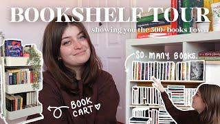 MASSIVE BOOKSHELF TOUR: showing you the 500+ books I own & my new reading room 