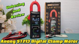 Aneng ST213 Smart Digital Clamp Meter AC/DC Current Unboxing and Review