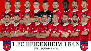 1.FC HEIDENHEIM 1846 ​OFFICIAL SQUAD SEASON 2023-24 | 1.FC Heidenheim 1846 | Bundesliga 23/24