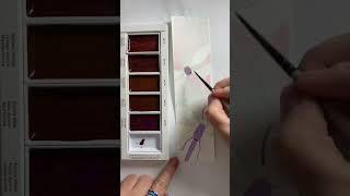  Simple Watercolour Demonstration: Dragonfly with Kuretake Granulating Paints