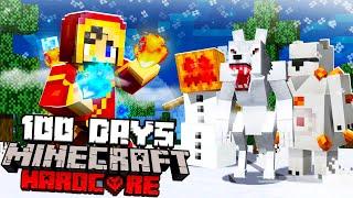 I Survived 100 Days as a WINTER MAGE in Hardcore Minecraft