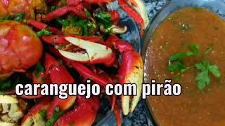 COMO PREPARAR UM DELICIOSO CARANGUEJO COM PIRÃO BEM FÁCIL DE FAZER 