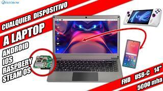 Se Puede Convertir un Smartphone en un laptop? con teclado y mouse? CrowView Note