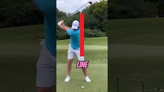 Head BEHIND the line  #golf #golftips #golfcoach #golflesson