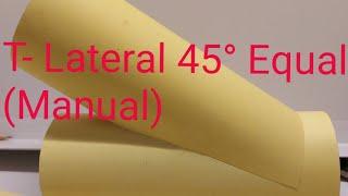 How to Fabricate T- Lateral 45° Equal (Manual) Vlog#17