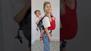 How to carry a newborn and a toddler ️