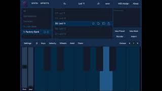 4 Waves synth (App Demo, NO Talking)