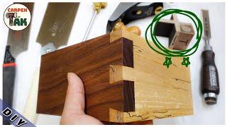 The DOVETAIL JOINT by HAND SAW is perfect with this!! / Saw Guide Hacks / Woodworking / DIY