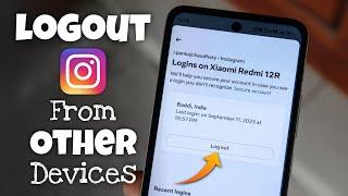 How to Logout Instagram Account From Other Devices