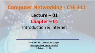 Lecture – 01 Chapter – 01 Introduction & Internet @Dulal-CSEcode , @CSE & @Green University