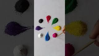 Simple Rangoli| Satisfying Rangoli|Easy Rangoli Tips and Tricks| ASMR #rangoli#satisfying#asmr#viral