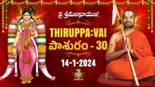 తిరుప్పావై 30వ రోజు పాశుర౦ | Thiruppavai - Pasuram - 30 | Dhanurmasam | Sri Chinna Jeeyar Swamiji