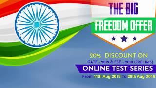 “THE BIG FREEDOM OFFER” from ACE Engineering Academy "Online Test Series"