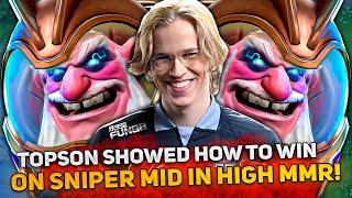 TOPSON SHOWED HOW TO WIN on SNIPER MID in HIGH MMR!