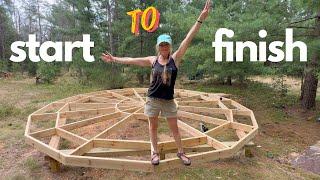 How to build a Yurt Platform STEP BY STEP (Trillium Domes)