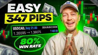 347 PIPS In 4 DAYS With EASIEST Day Trading Strategy (80% Winrate)