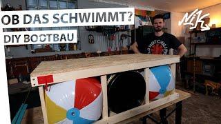 Geniale Idee? Was taugt mein Wasserball Floß? | Bootbau-Challenge