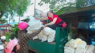 Make A Lot Of Rice Cake Tube Goes To Market Sell - Use Truck To Carry Goods To Market - New Life