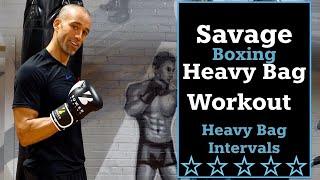 30 Minute Savage Boxing Heavy Bag Workout | Punching Bag Workout