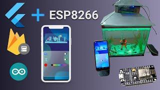 Smart Aquarium with esp8266 and Flutter App and Firebase | Flutter 2.5 | esp8266