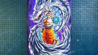 How to Draw Goku Mastered ultra instinct With Shenron- [ Dragonball ]