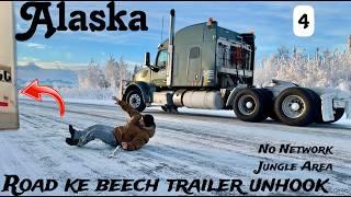 Solo Border Crossing America's Remote State ALASKA in Extreme Cold | Truck Driver | 690