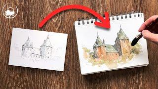 How to Add Color to Your Sketches with Watercolors