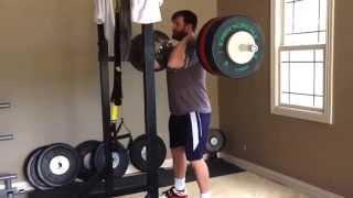 220 kg/484 lbs front squat john William Durmon