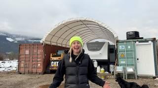 Couple Builds Shipping Container Shelter In 2 Days (A Christmas Miracle)