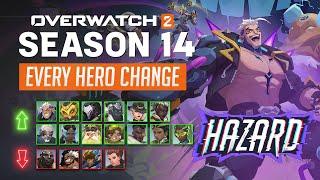 Overwatch 2 - EVERY HERO CHANGE for Season 14: Hazard