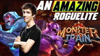 Monster Train is an AMAZING entry into the Deckbuilder Roguelite genre - Grubby plays 1st time!