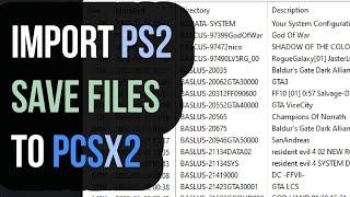 How to Download & Import PS2 (memory cards) Internet Save Files to PCSX2-Qt