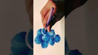 Paint with me l Betta fish painting l one stroke acrylic betta fish painting #shorts