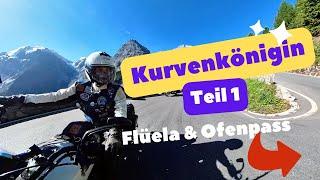 Die Kurvenkönigin - Teil 1 - Motorradtraining | Flüela- & Ofenpass | Indian Scout | Harley Davidson