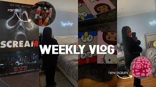 a couple random days in march  weekly VLOG | hair appt, painting, movie date, winter pickups + etc