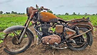 Old Bullet Full Restoration | Royal Enfield Old Bullet Restored And Modified