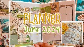 оформление ежедневника на июнь 2024 · bullet journal · plan with me