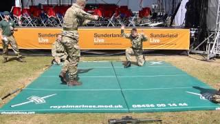 Royal Marines Unarmed Commando Display Team (Sunderland International Airshow 2013)