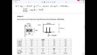 Aufg. 2 – Befestigungsmittel (Klausur WiSe 20/21)