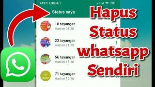 Cara Hapus Status Wa Kita Sendiri di Whatsapp #whatsapp #whatsappstatus  @zonatutorial57