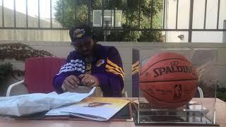 Los Angeles Lakers NBA Championship Tribute & Official Gear Unboxing & Autograph Collectables