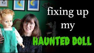 Cleaning a Spooky Haunted Doll